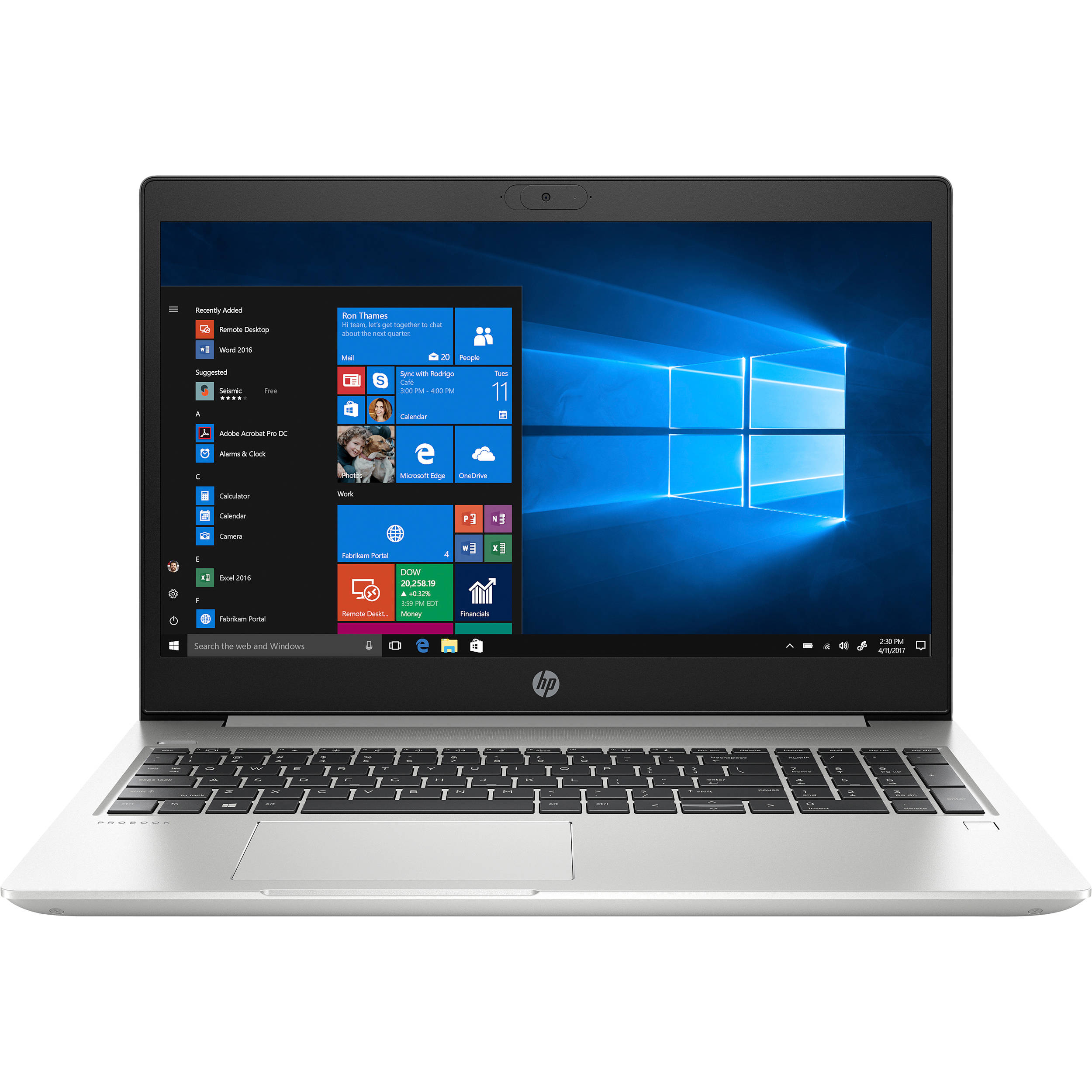 HP ProBook 450 G7 15.6" Notebook - 1920 x 1080 - Core i5 i5-10210U - 8 GB RAM - 256 GB SSD - Pike Silver - Windows 10 Pro 64-bit - Intel UHD Graphics 620 - In-plane Switching (IPS) Technology